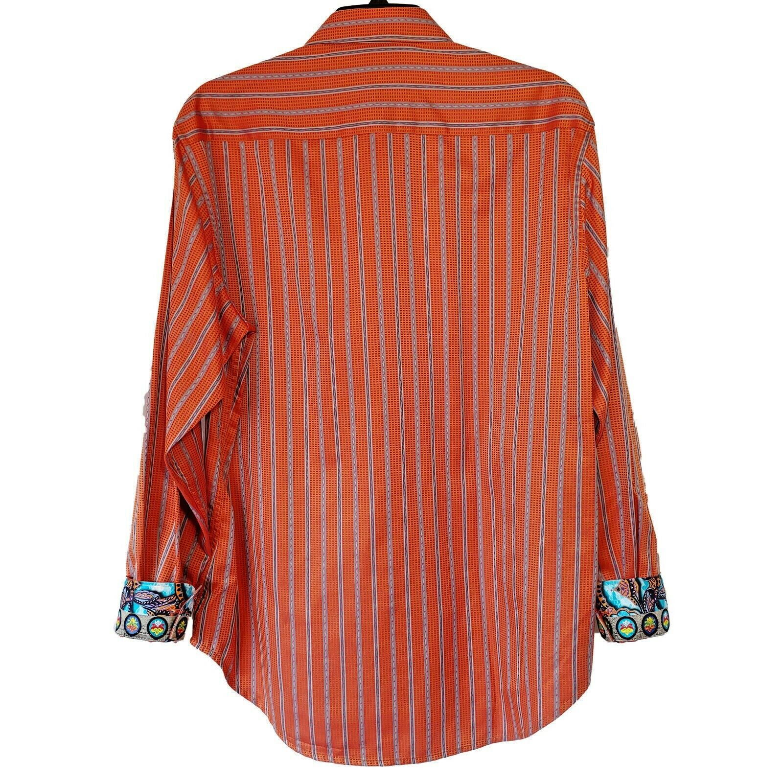 Robert Graham - Colorful Long Sleeve - Men's Medium Button Down Classic Fit