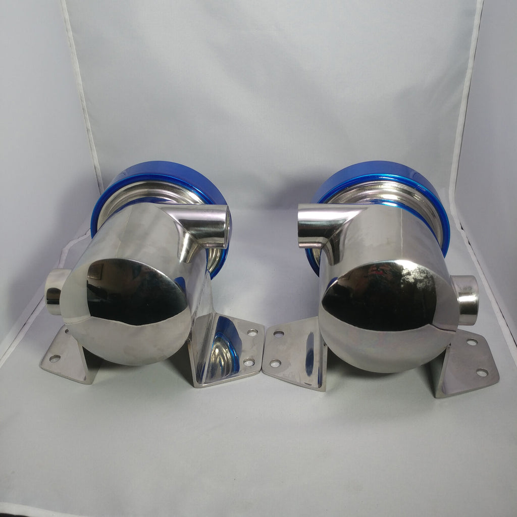 Sea Strainers with Blue Tops