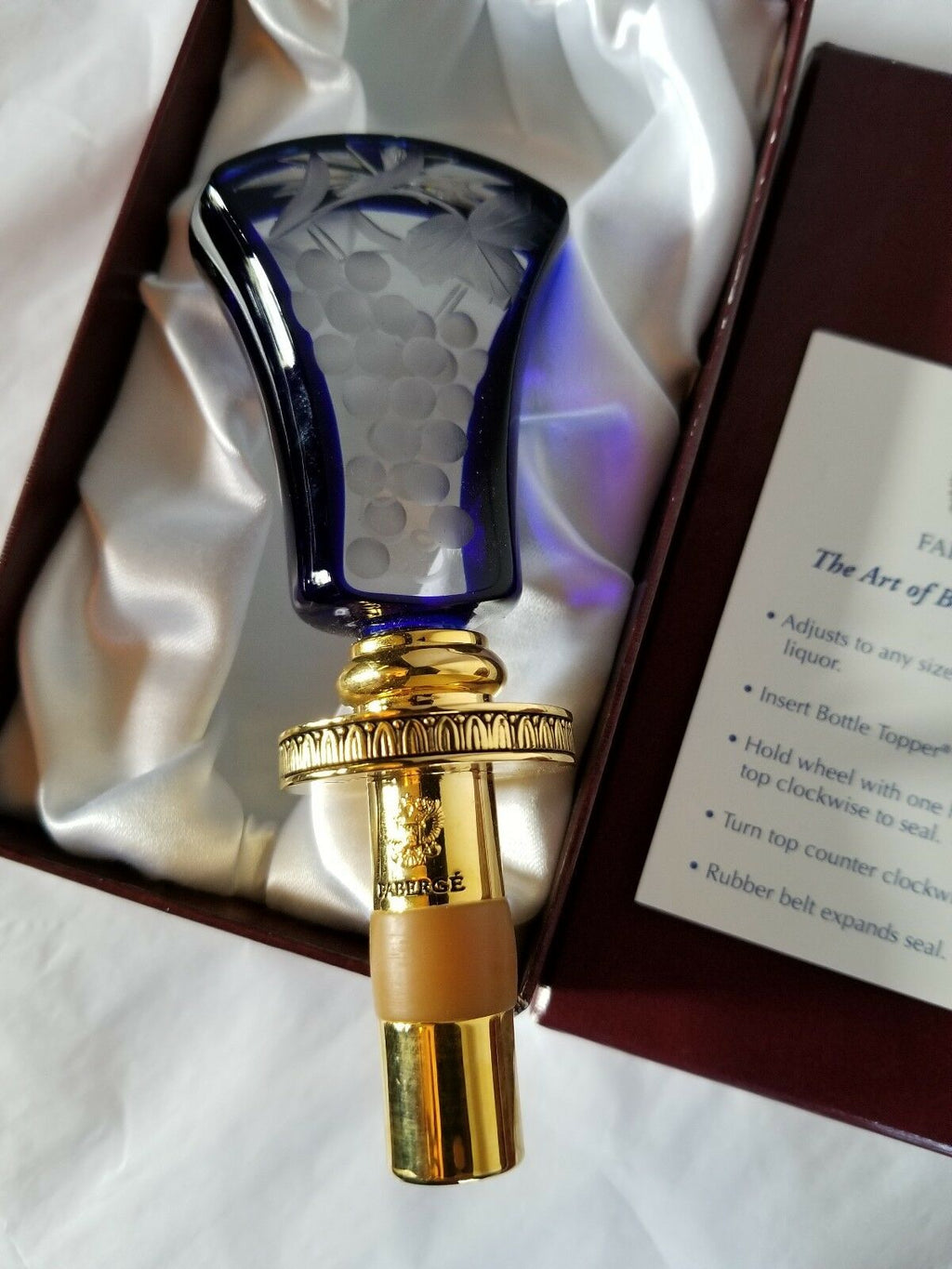 Fabergé Crystal Bottle Stopper
