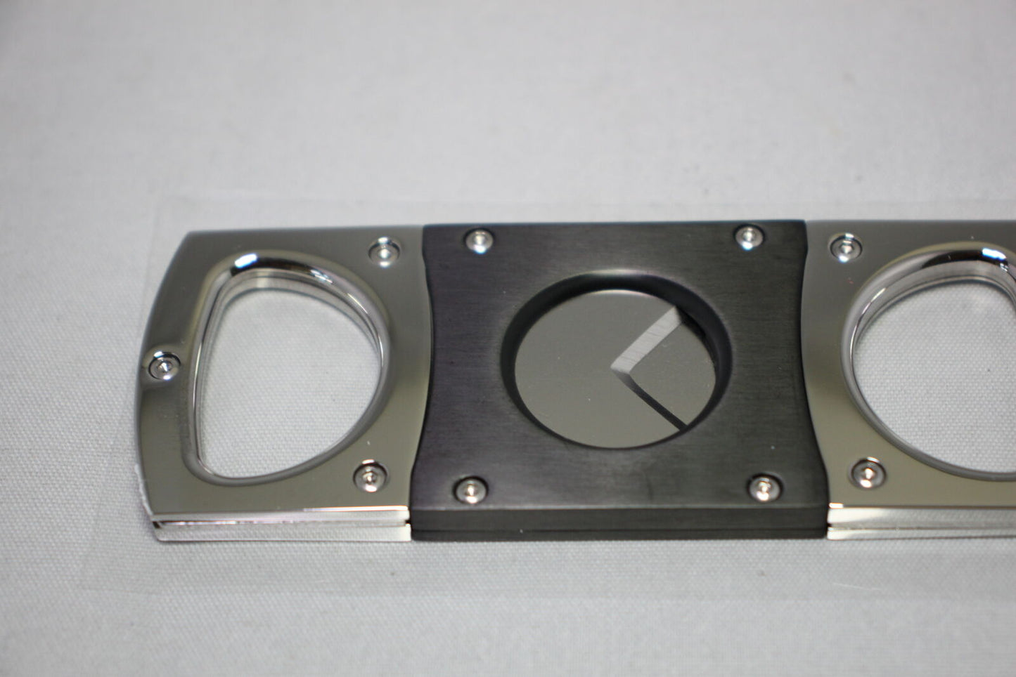 Elie Bleu Cigar Cutter Matte Black with Satin Stainless Steel | EBC1000 New