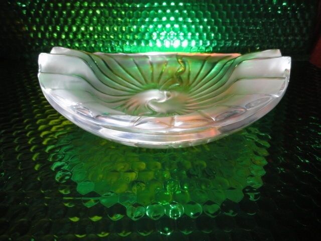 Lalique Frosted Glass Nancy Cendrier Bowl Ashtray