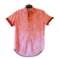 Robert Graham Short Sleeve Pink Floral Printed Sport Shirt Classic Fit - Medium