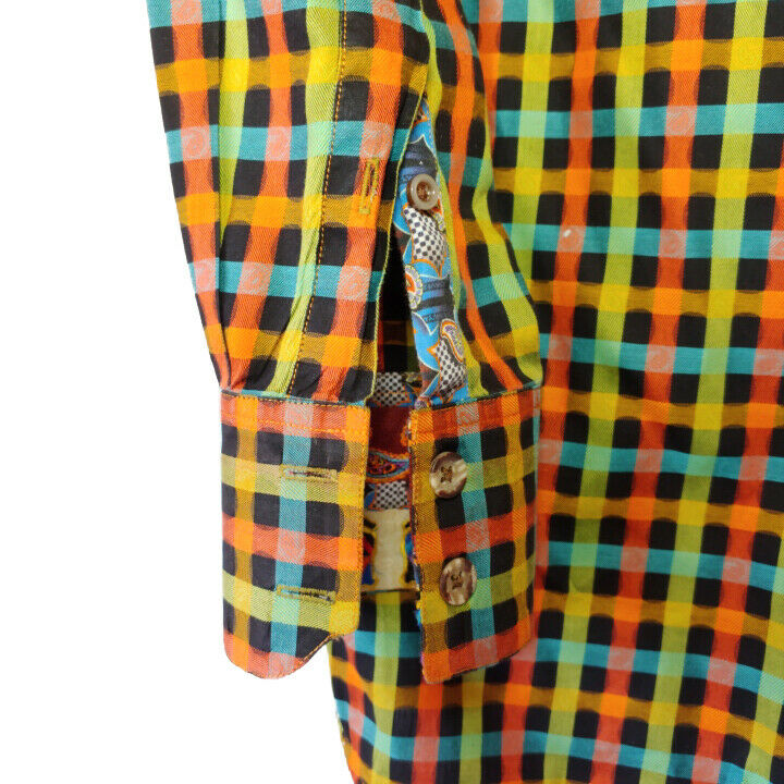 Robert Graham - Colorful Long Sleeve - Men's Medium Button Down Classic Fit