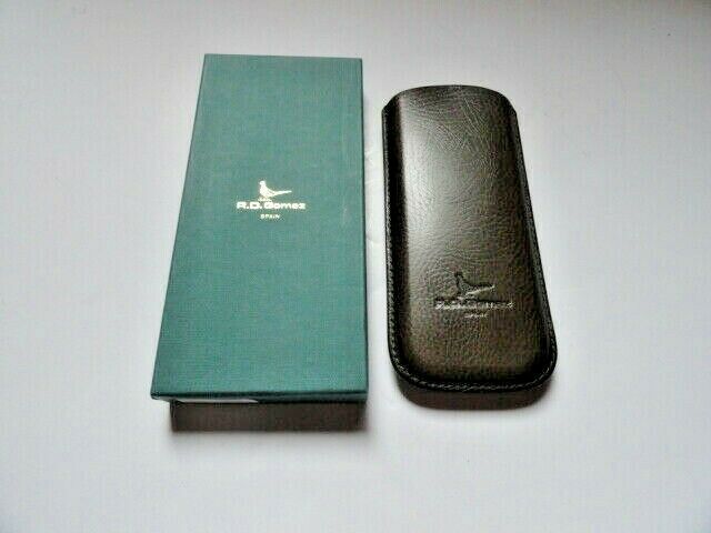 Pheasant Leather Eye Glass Case 3"wide