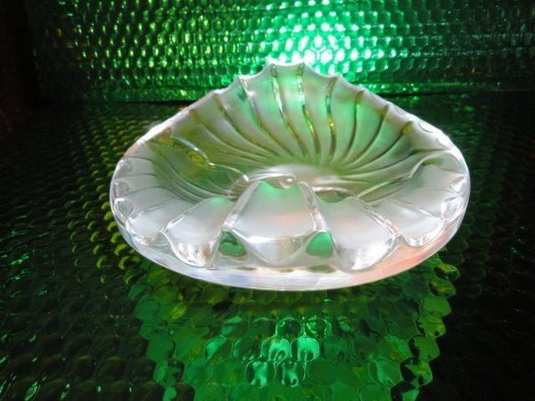 Lalique Frosted Glass Nancy Cendrier Bowl Ashtray