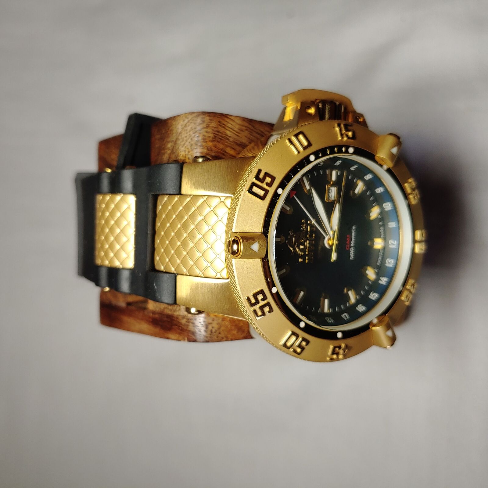 INVICTA SUBAQUA NOMA III MENS QUARTZ 50MM BLACK CASE STAINLESS STEEL D