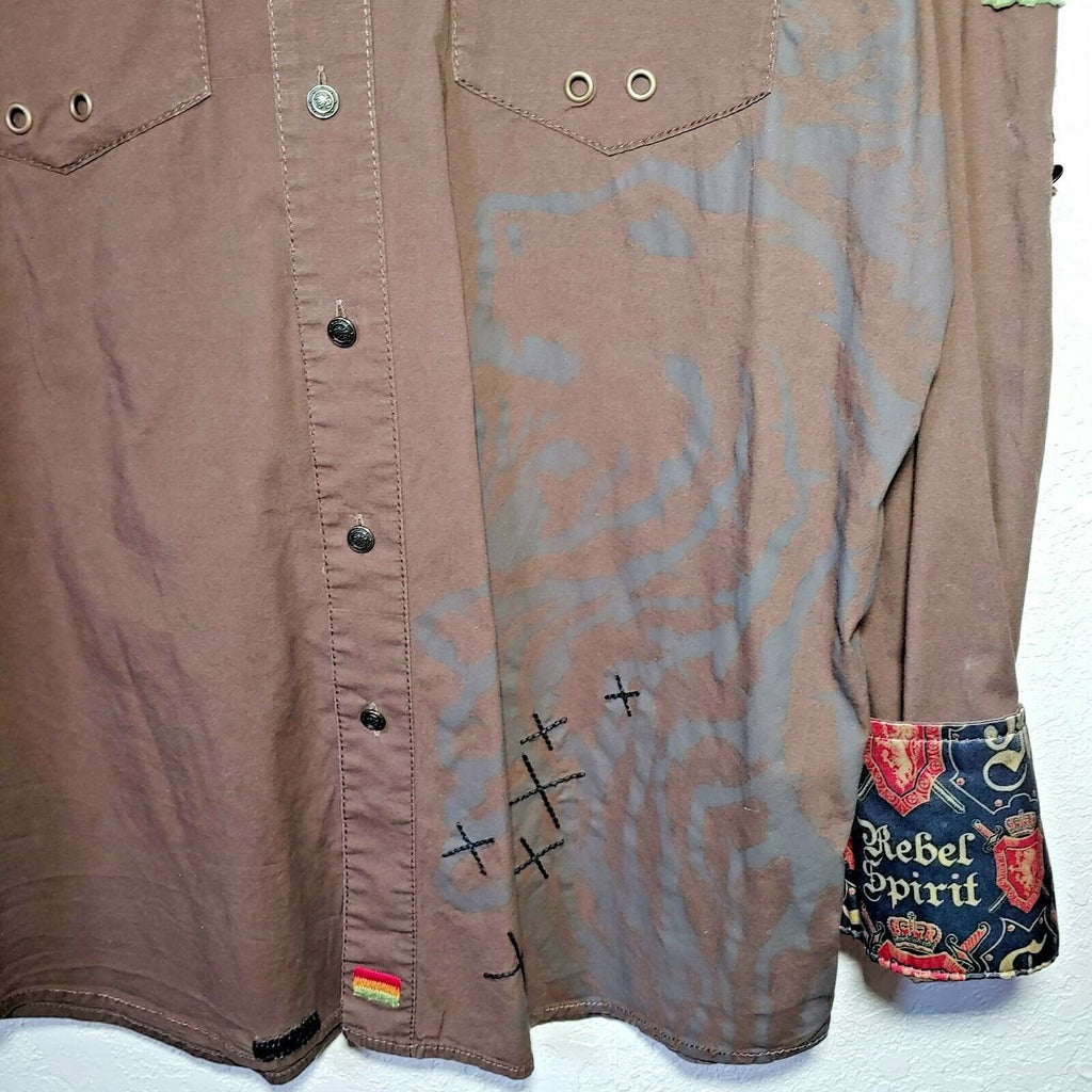 Rebel Spirit | Brown | King of Kings Shirt | Men's Medium