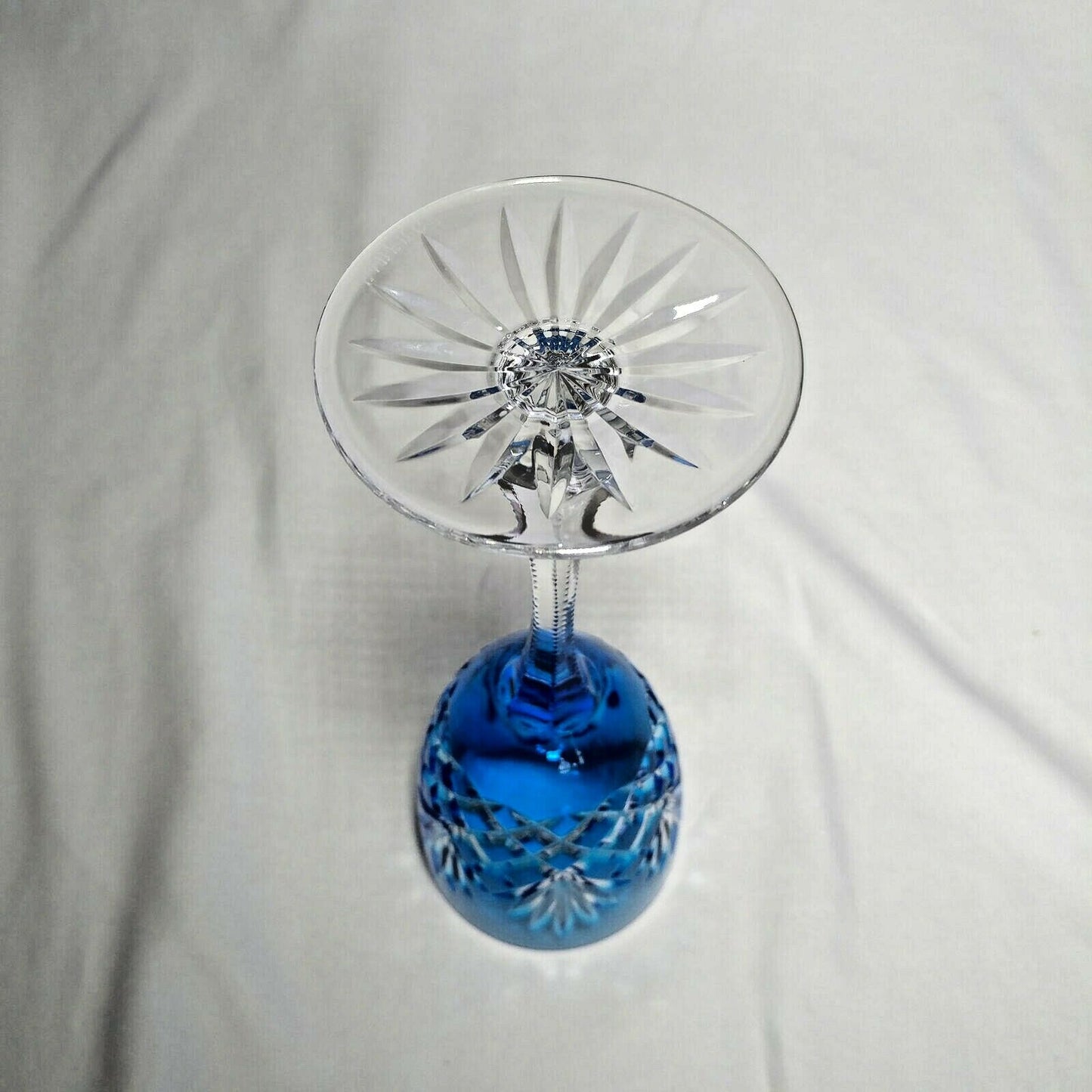 Faberge Odessa Sky Blue Crystal Glass