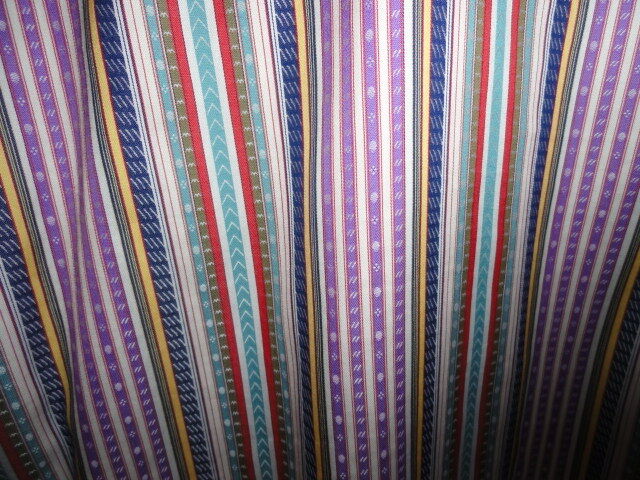 Robert Graham Lavender Multicolor Satin Stripe Shirt — Medium