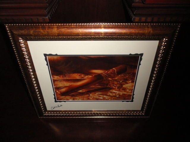 Famous  band signed print 22" X 18"  brushed gold framed