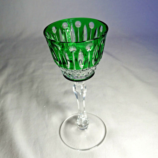 Faberge Xenia Emerald Green Crystal Glass