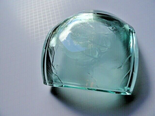 Stephen Schlanser Jade Art Glass Bowl Brush Stokes