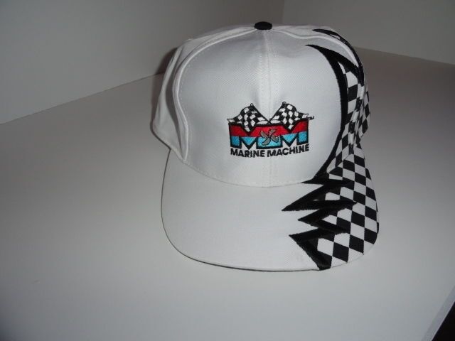 Marine Machine checkered flag baseball cap