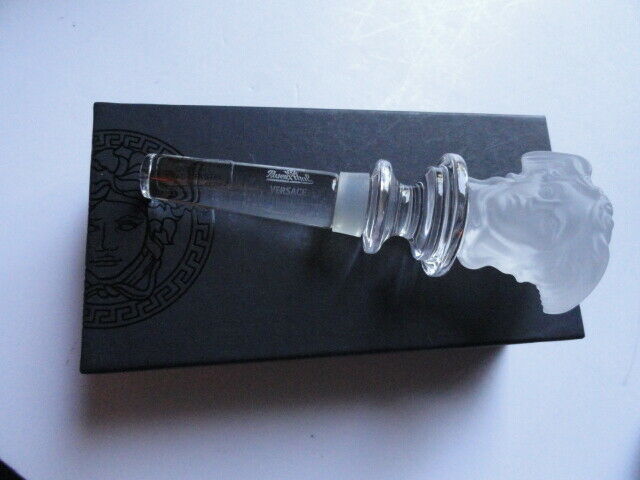 Versace Medusa Frosted  Crystal Bottle Stopper