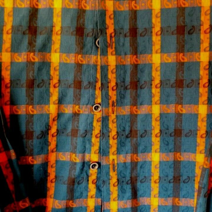 Robert Graham - Colorful Long Sleeve - Men's Medium Button Down Classic Fit