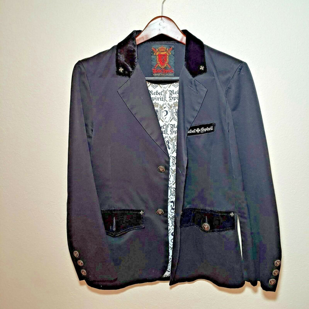 Rebel Spirit - A Royal Way of Life | Black Designer Suit Jacket
