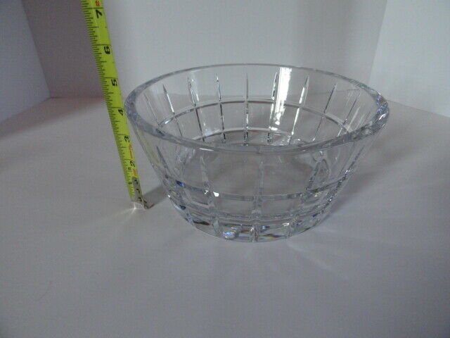 Faberge Metropolitan Clear Crystal Bowl 9" diameter