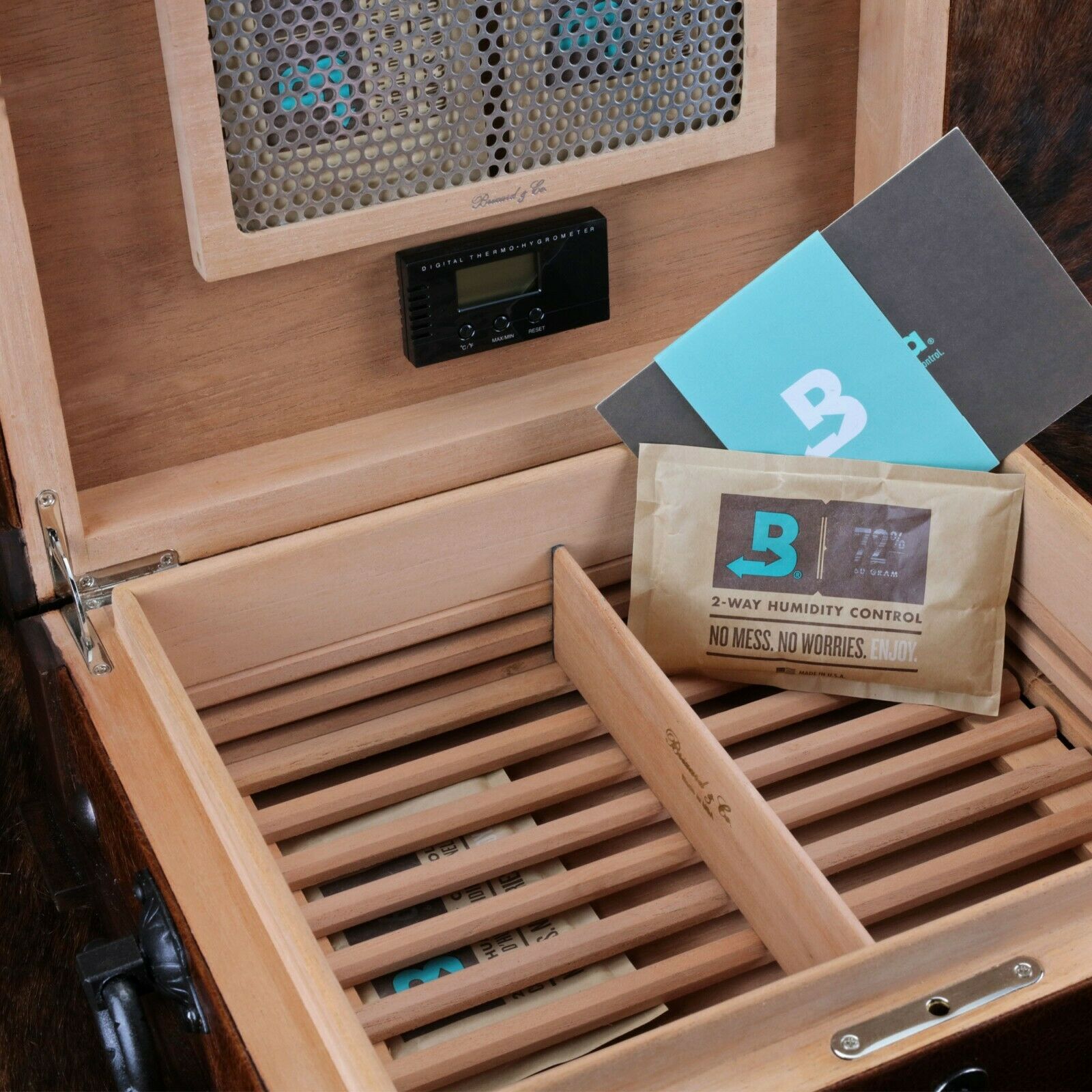 Brizard and Co. - The "Hacienda" Humidor - 60/70 Count NIB Made in USA