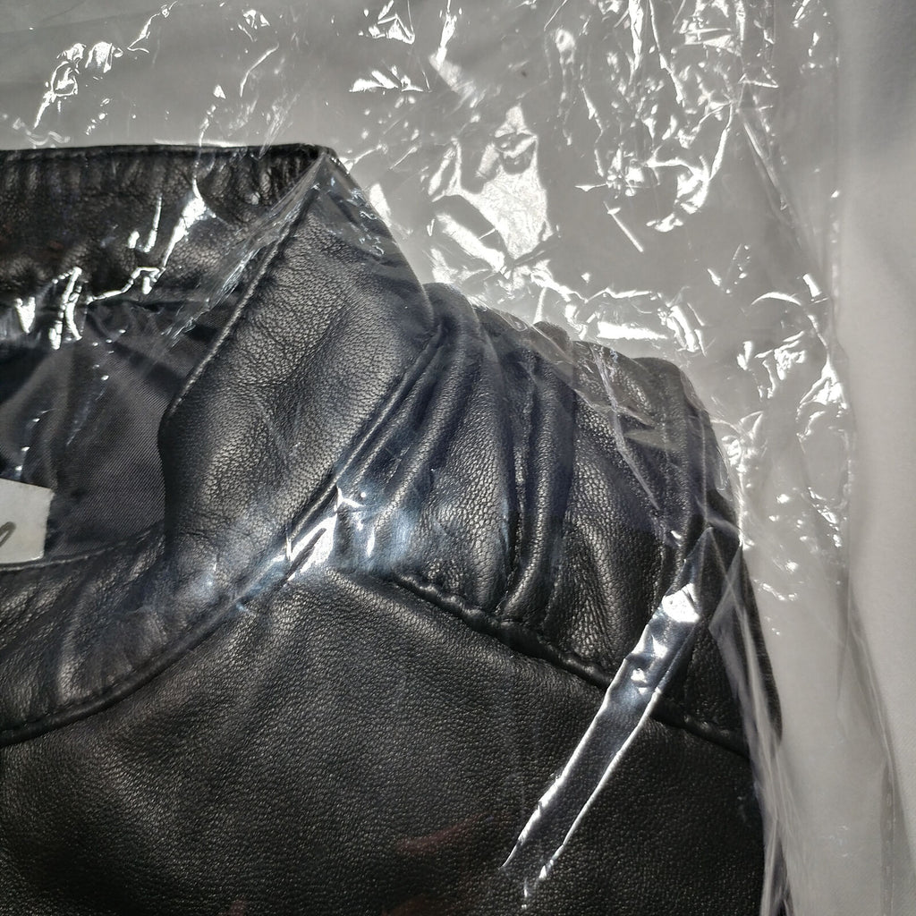 Decimal | Men's Black Leather Jacket | Size: Medium | Style: B60-L | NEW