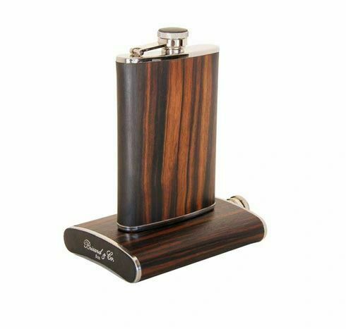 Brizard and Co. - The 8 oz Flask - Macassar Ebony
