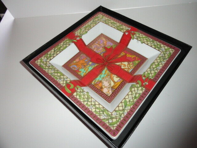 Versace by Rosenthal Christmas Magic Tray 8.5 inch