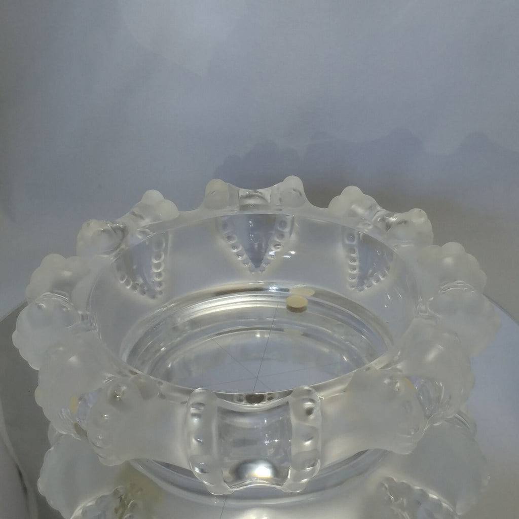 Lalique "Cannes" Octopus Frosted Art Glass Bowl