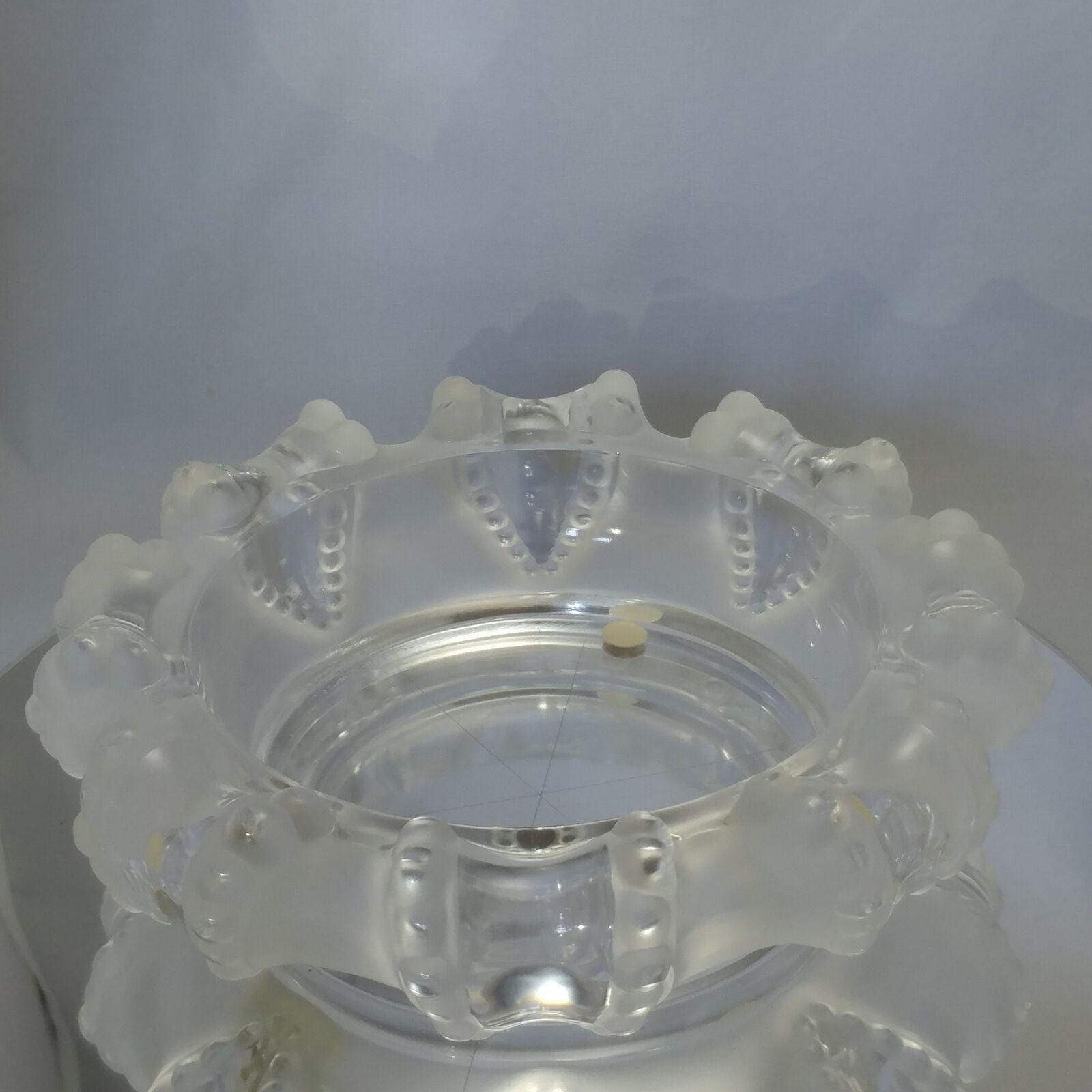 Lalique "Cannes" Octopus Frosted Art Glass Bowl