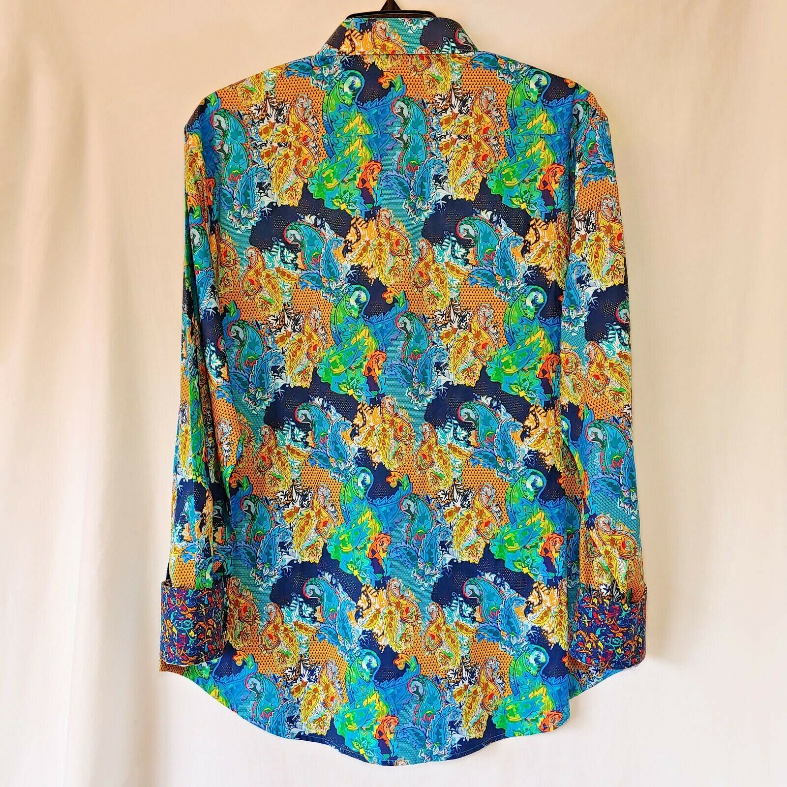 Robert Graham - Colorful Long Sleeve - Men's Medium Button Down Classic Fit