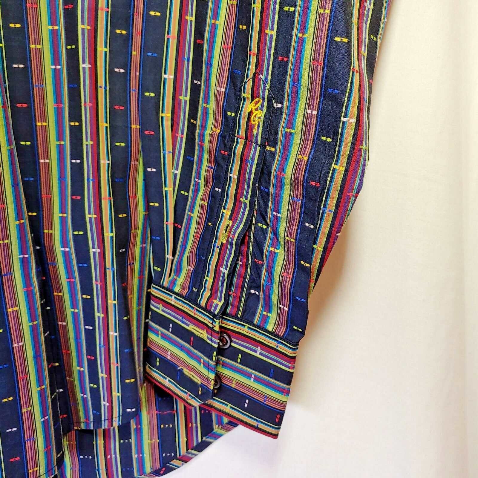 Robert Graham - Colorful Long Sleeve - Men's Medium Button Down Classic Fit