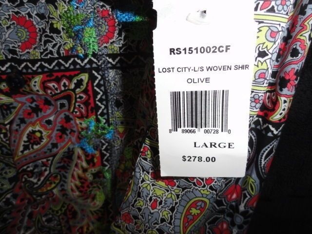 Robert Graham Men's Designer Sport Shirt - Lost City (Classic Fit) Large