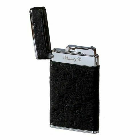Brizard and Co. - The "Sottile" Lighter - Ostrich Black