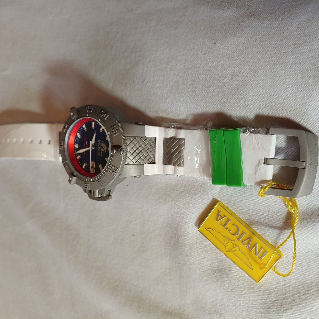 INVICTA SUBAQUA NOMA III MENS QUARTZ 50MM BLUE, RED CASE STAINLESS STEEL DIAL