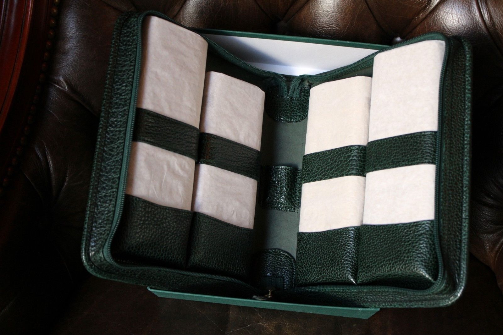 pheasant by R.D.Gomez Zippered Green  Case