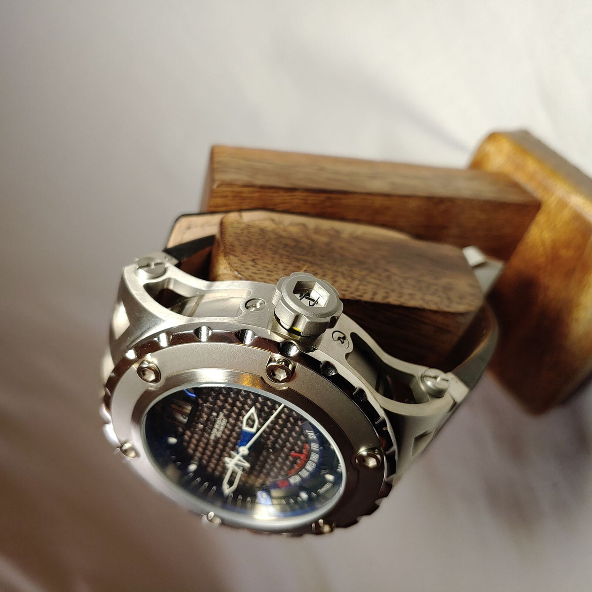 Invicta Subaqua Specialty Quartz Watch – Stainless Steel Case & Black Leather Band