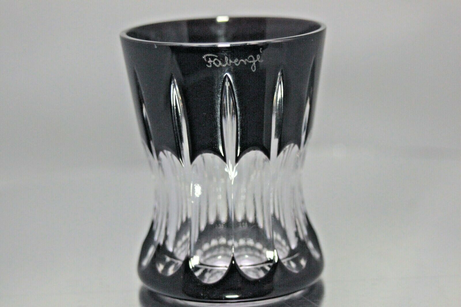 Faberge Black Crystal  Shot Glass