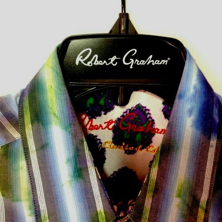 Robert Graham - Colorful Long Sleeve - Men's Medium Button Down Classic Fit