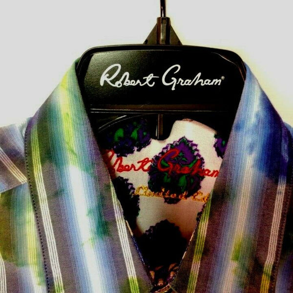Robert Graham - Colorful Long Sleeve - Men's Medium Button Down Classic Fit