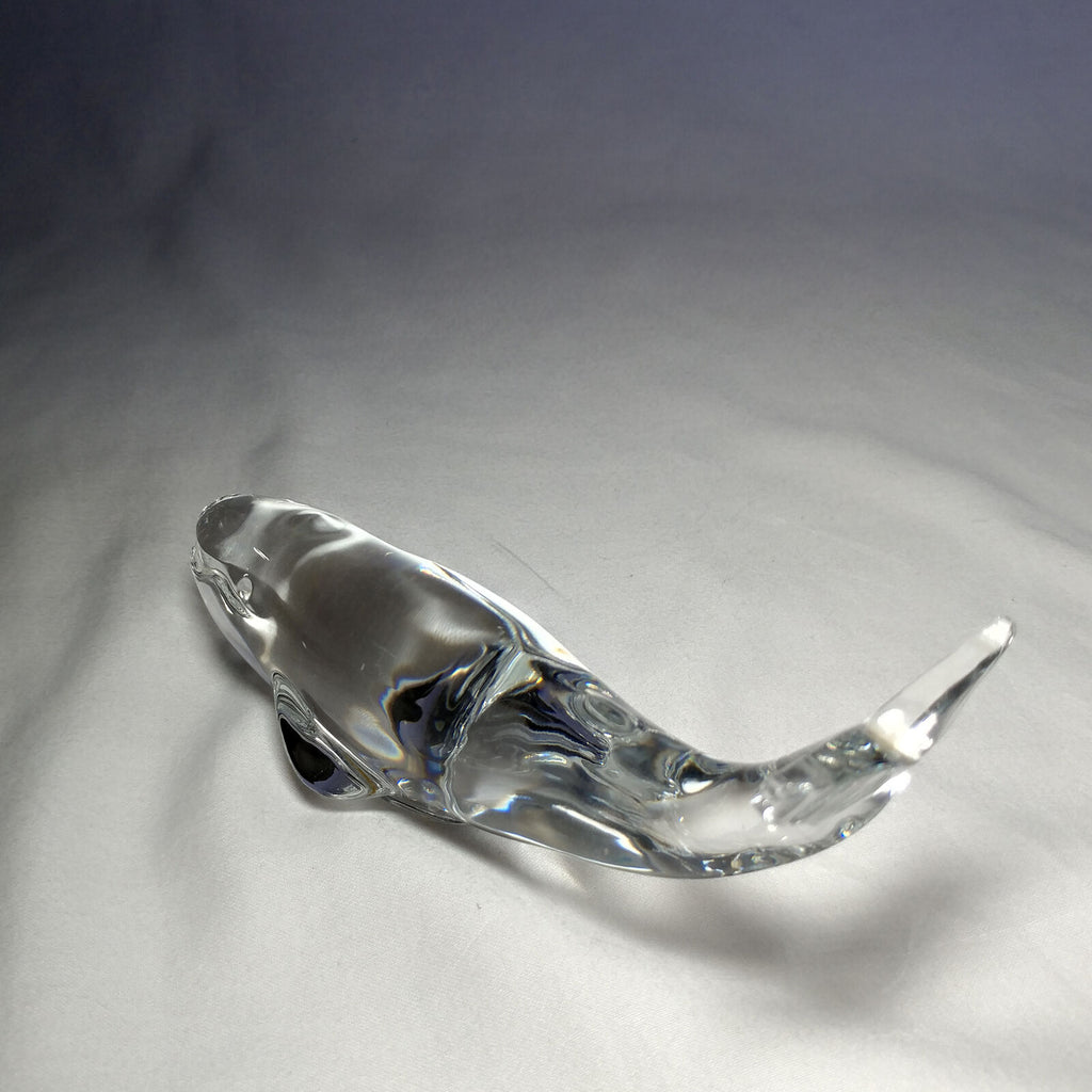 Baccarat Crystal Whale. Spectacular Heavyweight Beauty