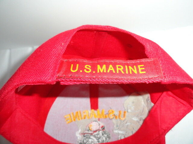 USMC Bulldog Ashtray & Red USMC Baseball Cap Combo