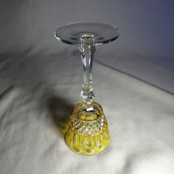 Faberge Xenia Yellow  Cordial Crystal Glass
