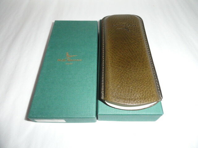 R. D. Gomez Green Leather Glasses Case