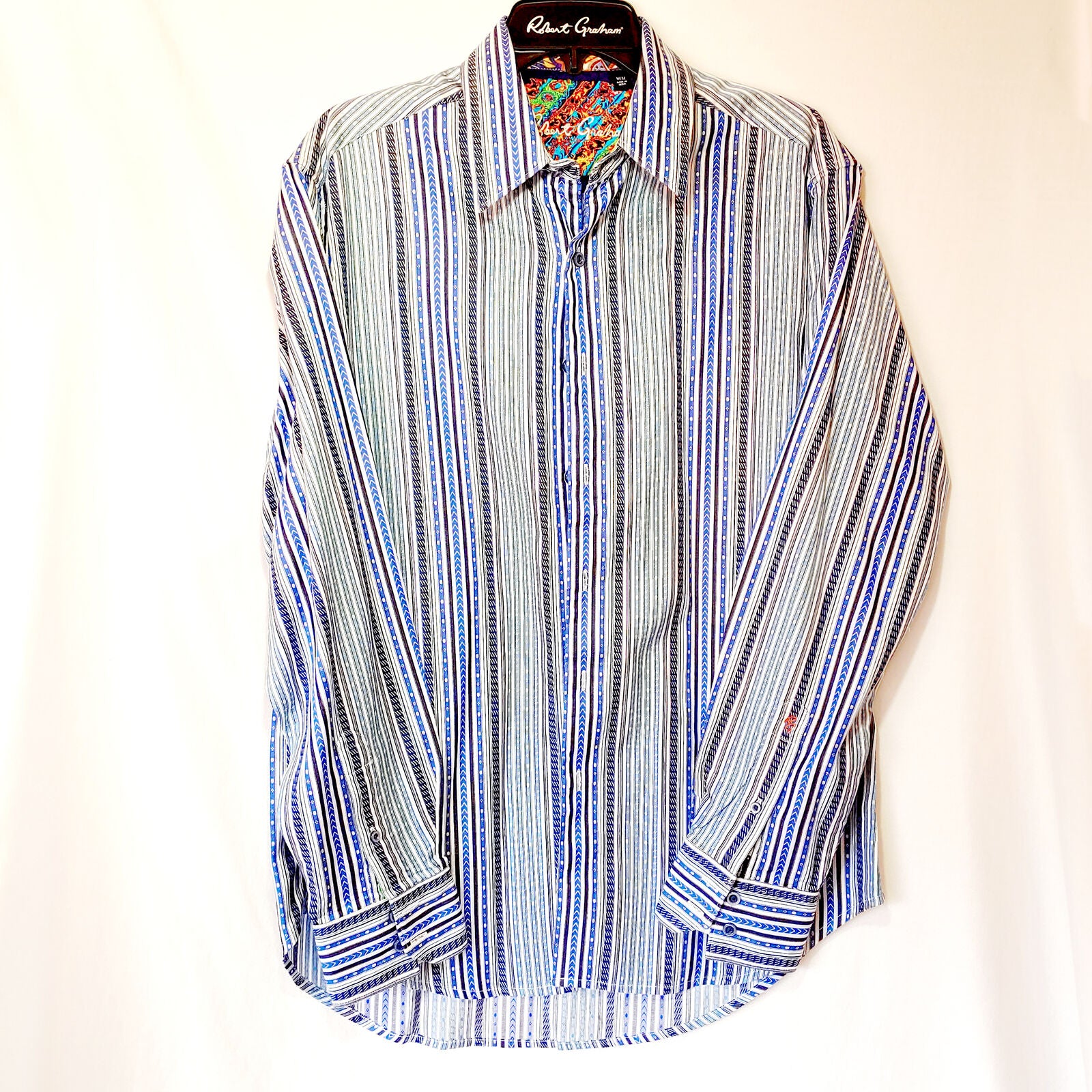 Robert Graham - Colorful Long Sleeve - Men's Medium Button Down Classic Fit