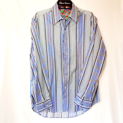 Robert Graham - Colorful Long Sleeve - Men's Medium Button Down Classic Fit