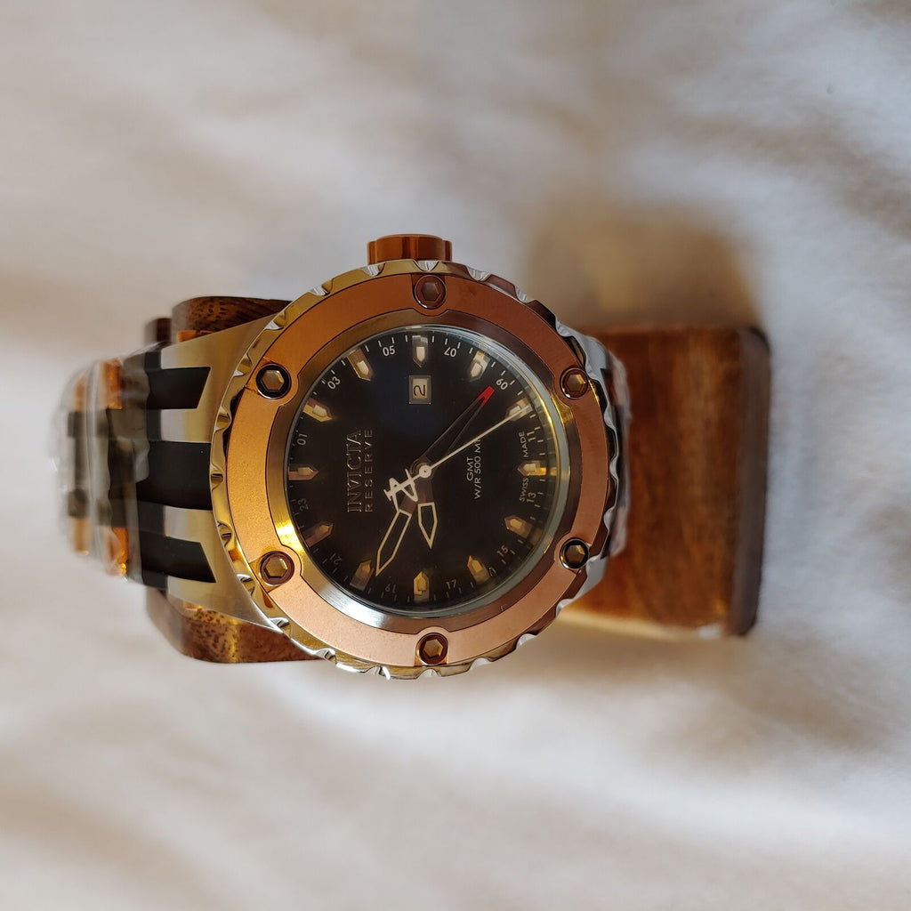 INVICTA SUBAQUA QUARTZ WATCH - ROSE GOLD CASE BLACK TONE STAINLESS STEEL