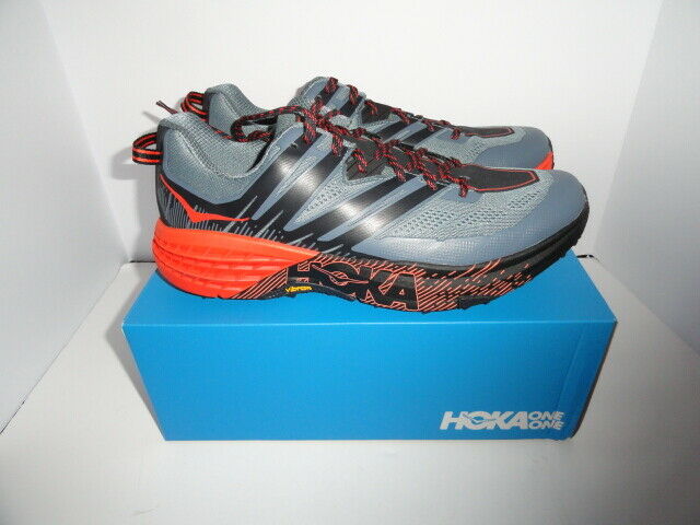 Hoka One Speedcoat 3 Gray and Orange  size 13 M
