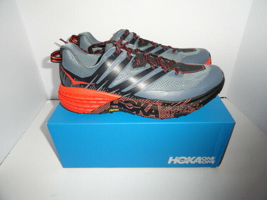 Hoka One Speedcoat 3 Gray and Orange  size 13 M