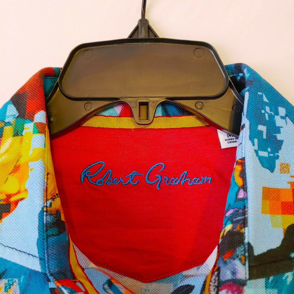 Robert Graham Short Sleeve Printed Sport Shirt Classic Fit - Medium