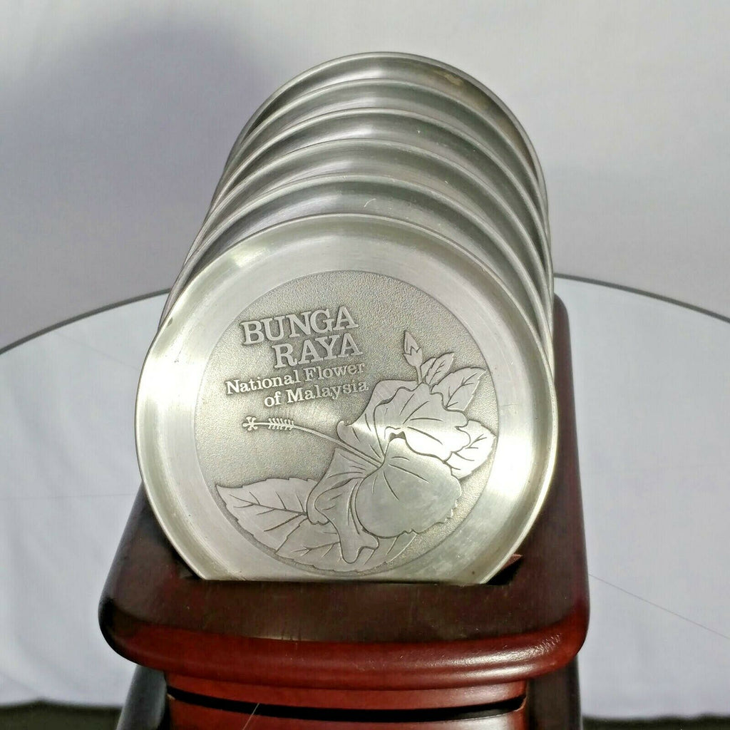 ROYAL SELANGOR PEWTER  COASTER SET of 6
