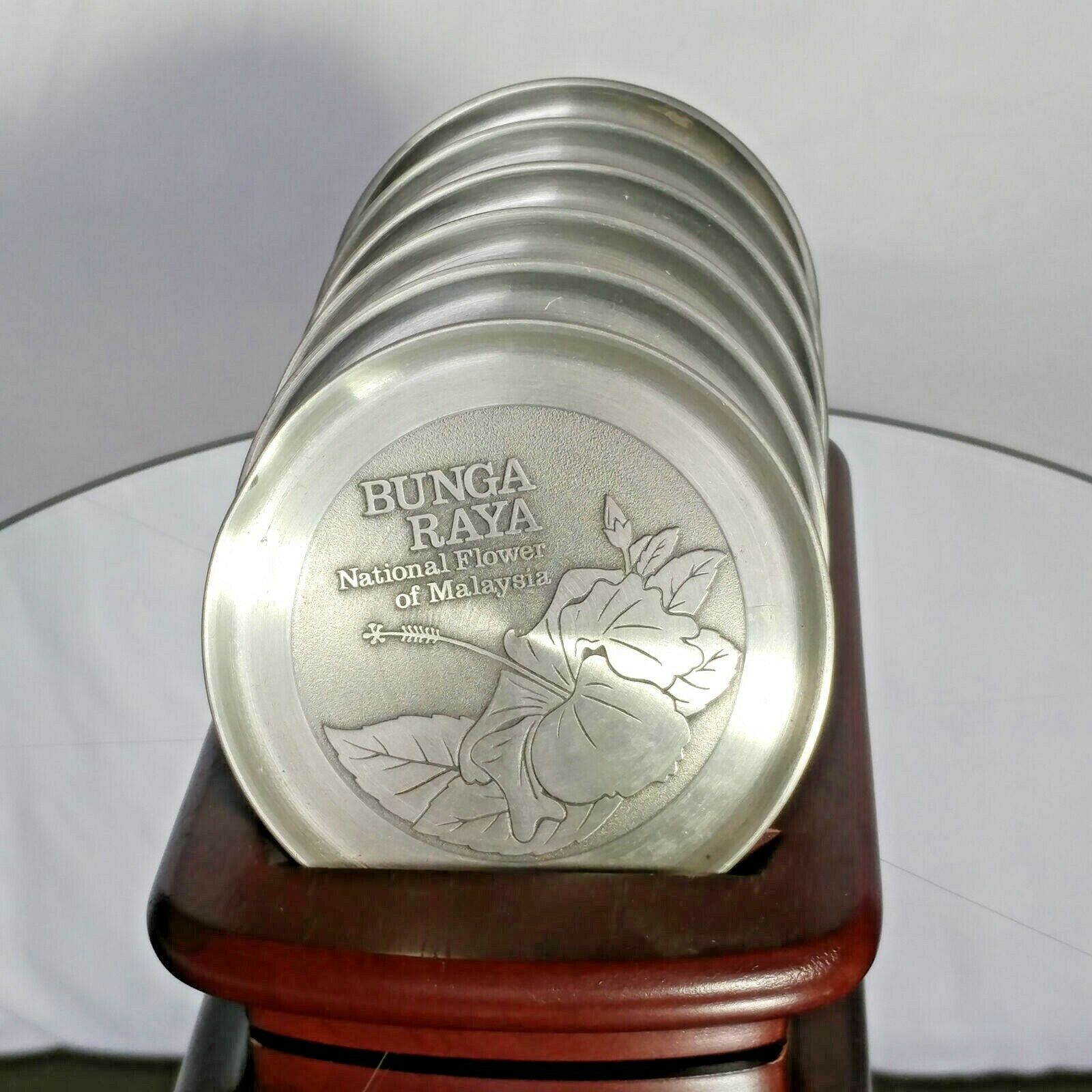 ROYAL SELANGOR PEWTER  COASTER SET of 6