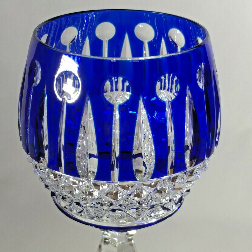 FABERGE  XENIA IMPERIAL COBALT BLUE  CRYSTAL GOBLET | SINGLE